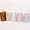 Polka Dot Pattern Rectangle Paper Bags CON-PW0001-122-1