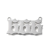 304 Stainless Steel Pendants STAS-D382-04F-P-1