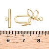 Brass Toggle Clasps KK-N254-157G-4