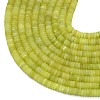 Frosted Natural Lemon Jade Beads Strands G-K389-C03-01-3