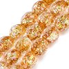 Handmade Foil Glass Beads Strands FOIL-Q002-05A-1