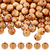 Olycraft 120Pcs Wood Beads WOOD-OC0002-33-1