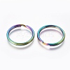 Ion Plating(IP) 304 Stainless Steel Split Key Rings STAS-G201-08B-M-2