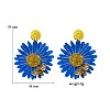 Flower with Bees Acrylic Dangle Stud Earrings FS-WG9FE34-04-3
