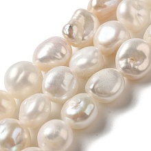 Natural Baroque Pearl Keshi Pearl Beads Strands PEAR-K004-33