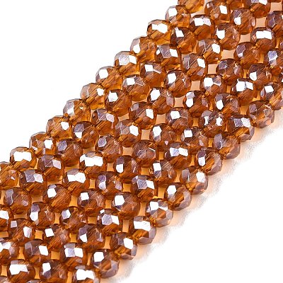 Electroplate Glass Beads Strands EGLA-A044-T2mm-A04-1