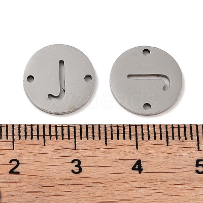 Non-Tarnish 201 Stainless Steel Hollow Flat Round Links FIND-R149-03J-P-1