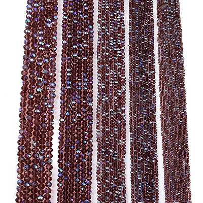 Electroplate Glass Beads Strands EGLA-A044-T6mm-L13-1