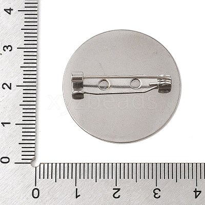 Brooch Cabochon Settings STAS-K254-05E-P-1