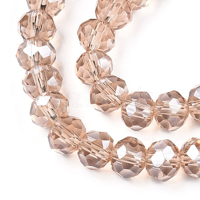 Electroplate Glass Beads Strands EGLA-A034-T6mm-A29-1