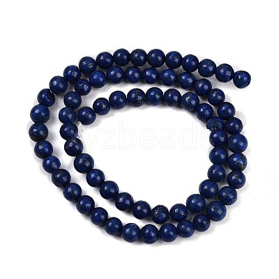 Synthetic Howlite Imitation Lapis Lazuli Beads G-S393-13A-6mm-1
