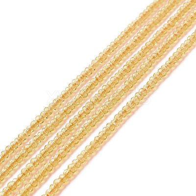Transparent Glass Beads Strands GLAA-C019-01A-18-1