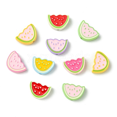 14Pcs 7 Colors Zinc Alloy Enamel Beads FIND-CJ0003-31-1