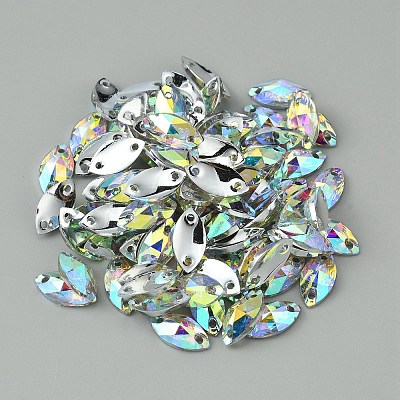 Sew on Rhinestone RESI-WH0034-22C-1