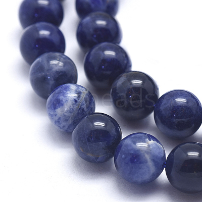 Natural Sodalite Beads Strands G-K224-01-8mm-1