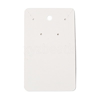 Rectangle Paper One Pair Earring Display Cards with Hanging Hole CDIS-C005-01-1