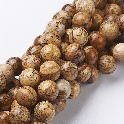 Natural Gemstone Beads Strands X-GSR10mmC016-1