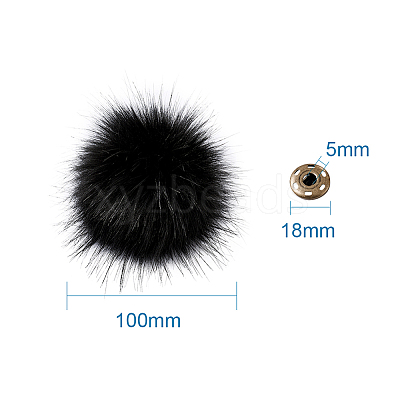 Soft Pom Pom Sewing Snap Buttons Accessories SNAP-TA0001-01G-1