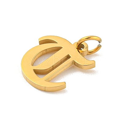 Ion Plating(IP) 304 Stainless Steel Charms STAS-I010-01G-T-1