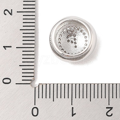 Rack Plating Brass & Cubic Zirconia Pendants KK-Z047-07P-P-RS-1