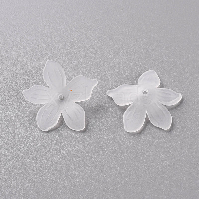 Frosted Acrylic Bead Caps X-MACR-S371-05A-701-1