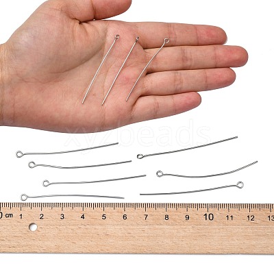 Non-Tarnish 304 Stainless Steel Eye Pin X-STAS-R045-50mm-1