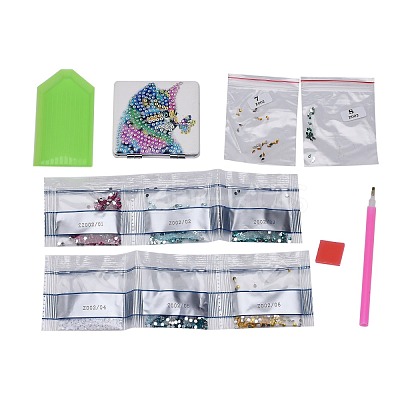 DIY Diamond Painting Stickers Kits For Plastic Mirror Making DIY-F059-40-1