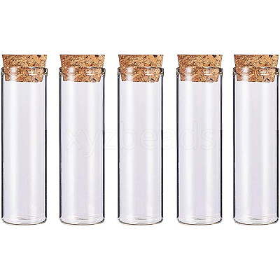 Empty Small Glass Cork Bottles AJEW-BC0003-05-1