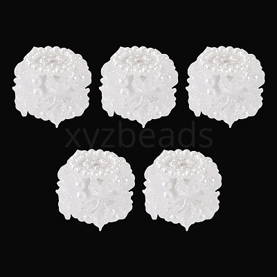 Polymer Clay with Imitation Pearl Beads CLAY-TAC0020-02A-1