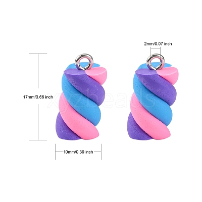 Handmade Polymer Clay Charms X-CLAY-T016-83M-1