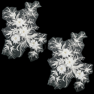 Polyester Acrylic Rhinestones Applique embroidery ABS Sequins FIND-WH20019-165A-04-1