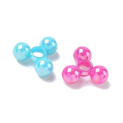 Opaque Plastic Tri Beads for Christmas Ornaments Making SACR-R609-M-1