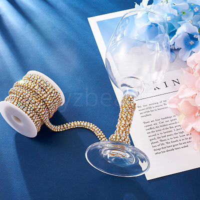 Zinc Alloy Rhinestone Strass Chains FIND-FW0001-31G-1