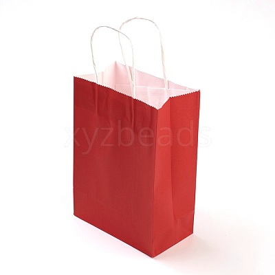 Pure Color Kraft Paper Bags AJEW-G020-C-12-1
