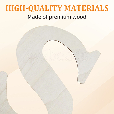 Letter Unfinished MDF Sheets WOOD-WH20012-008S-1