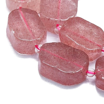 Natural Strawberry Quartz Beads Strands G-K245-J03-E01-1