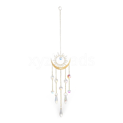 Brass Big Pendant Decorations LS-HJEW-M005-04C-G-1