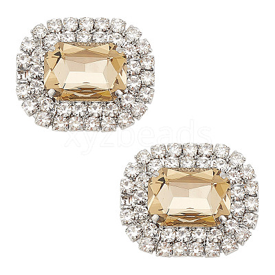 Alloy Rhinestone Shoe Decorations FIND-WH0126-417C-1