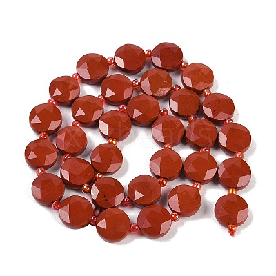 Natural Red Jasper Beads Strands G-C116-A66-01-1