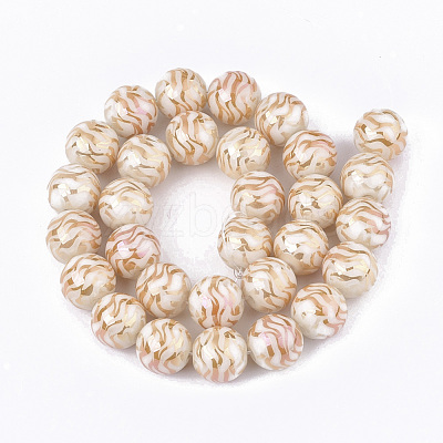 Electroplate Glass Beads Strands EGLA-S177-09B-M-1