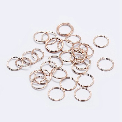 925 Sterling Silver Open Jump Rings STER-F036-02RG-0.5x4mm-1