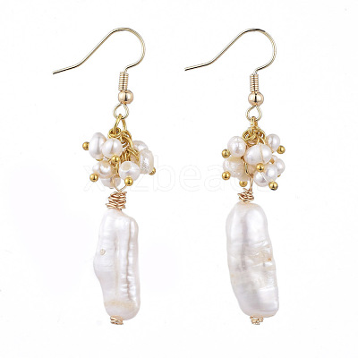 Natural Keshi Pearl Dangle Earrings EJEW-JE04160-1