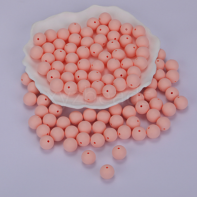 Round Silicone Focal Beads SI-JX0046A-59-1