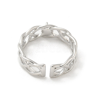 Brass Cup Peg Open Cuff Ring Settings KK-G518-08P-02-1