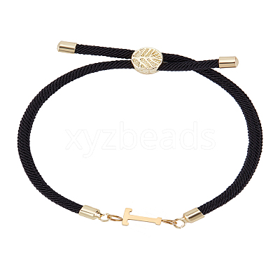 1Pc Adjustable Nylon Cord Slider Bracelets for Women BJEW-LP0001-32T-01-1