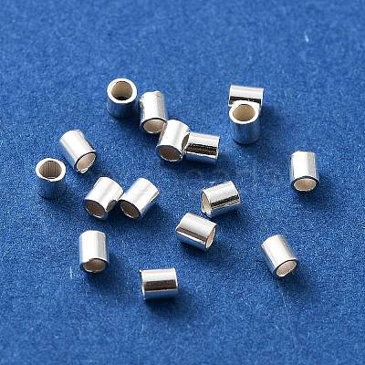 925 Sterling Silver Spacer Tube Beads STER-Z006-01D-S-1