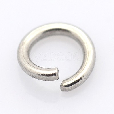 Tarnish Resistant 304 Stainless Steel Open Jump Rings STAS-E066-08-9mm-1