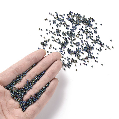 12/0 Grade A Round Glass Seed Beads SEED-Q008-M605-1