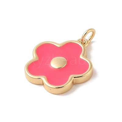 Rack Plating Brass Enamel Pendants KK-Z047-02A-RS-1