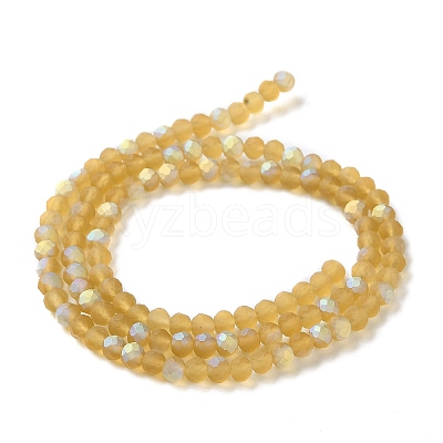 Transparent Glass Beads Strands X1-EGLA-A034-T4mm-MB04-1